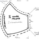 runde Maske großes-Schnittmuster