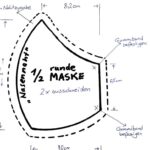 runde Maske kleines-Schnittmuster